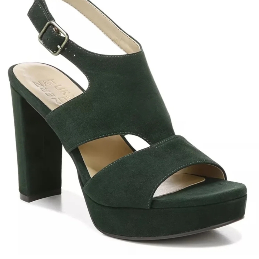 SOUL Naturalizer Dark Green Platform Sandals